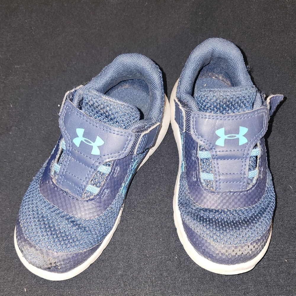 Under Armour Kids' Navy and Light Blue Sneakers